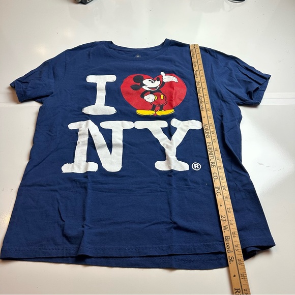 Disney Mickey Mouse I Love NY Kids T-Shirt - Navy - Picture 4 of 6